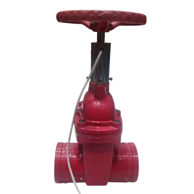 Общецельный канавчатый задвижной кран из чугунного литья для противопожарной защиты с рукояткой photo-2