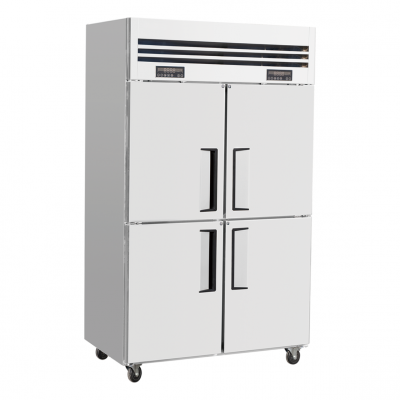 Refrigerador y congelador de cocción comercial de acero inoxidable de enfriamiento por aire de doble/cuatro puertas para horneado