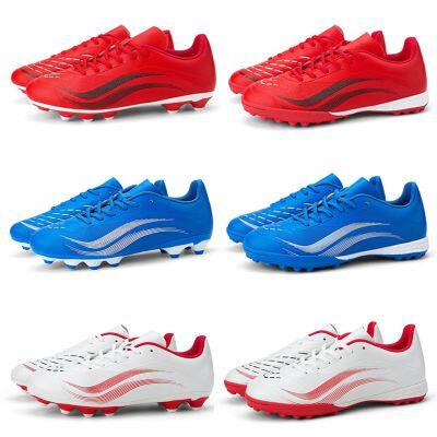 Wholesale New Men Soccer Shoes Indoor Cleats Football Boots Match Long Spikes Sneakers Breathable Ultralight Training Drop Shipping photo-4