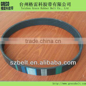 Banded three v belt