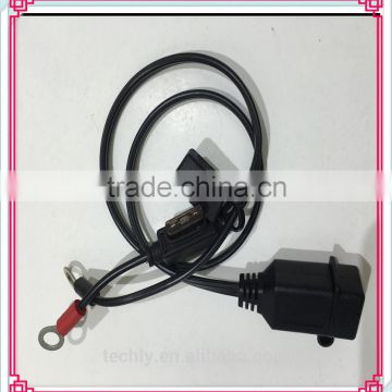 Ring Terminal To Female USB 12V Accessories Wiring Assembly