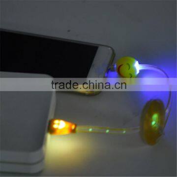 2016 trending new products usb cable for iphone high quality custom made led usb cable