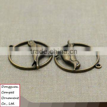 Wholesale Metal Plating Zinc Alloy Hollow Out Cuckoo Bird Pendant photo-4