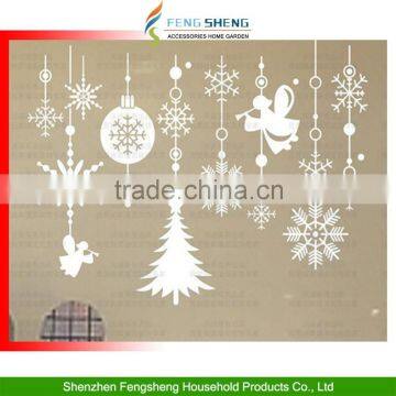 String Vinyl Decals Shop Window XMAS Decor Christmas Snowflake Wall Stickers