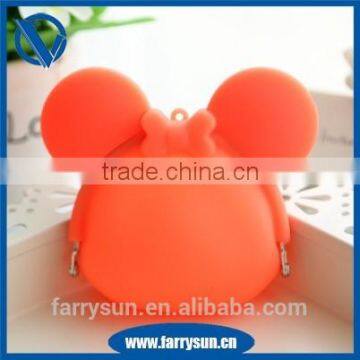 2015 Colorful Mickey Mouse Shape Silicon Rubber Coin Purses/plastic Squeeze Coin Purse photo-4