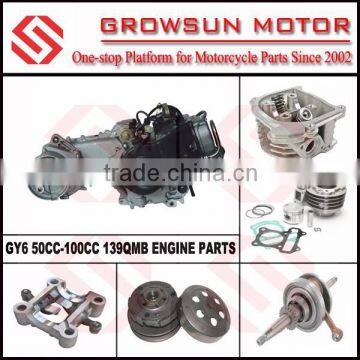 GY6 50CC 139QMB ENGINE PARTS, CYLINDER HEAD, CYLINDER, CRANKSHAFT