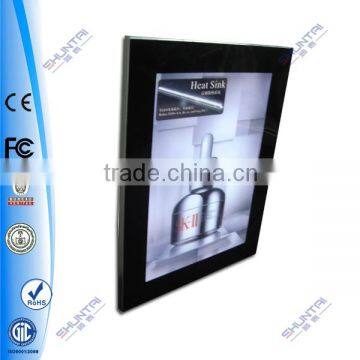 aluminum snap rail poster snap frame light tubes box