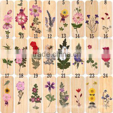 Trade assurance cute recyle natural bamboo flowers handmade bookmark