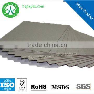 2000gsm triplex paper board for notebook grey paper back