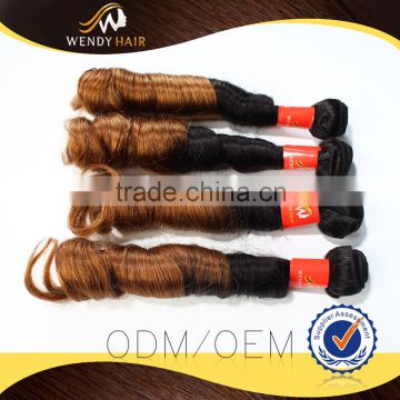 2015 New Design ROMANCE CURL 100% peruvian hair weaving