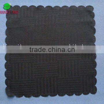 balck checked jacquard table cloth