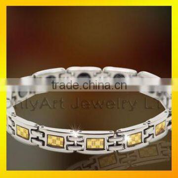 gold plated square design bracelet high quality