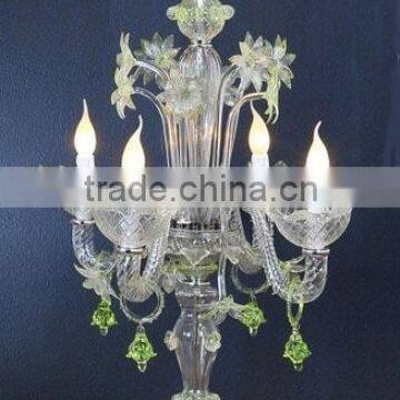 Glass table lamp