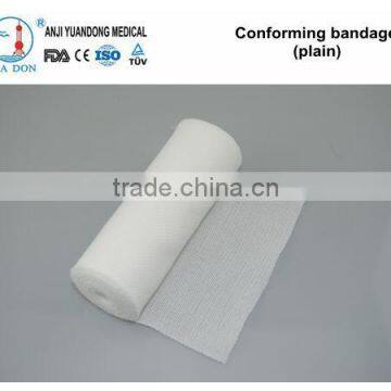 YD80135 Medical Plain Conforming Bandage With CE,FDA,ISO