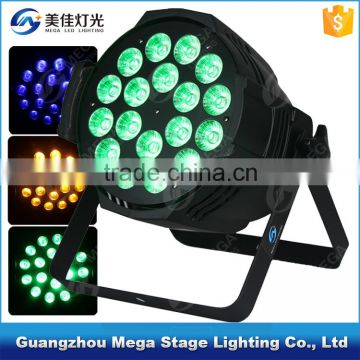 2016China high quality dmx 512 indoor 18pcs rgbwa led par light wall led uplighting