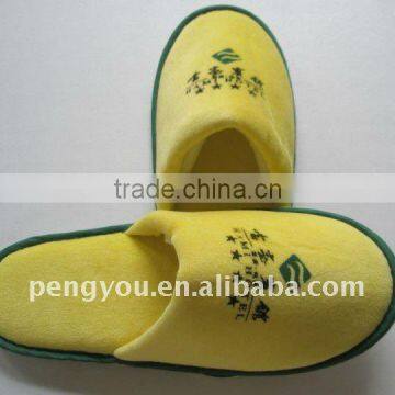 yellow cotton hotel slipper