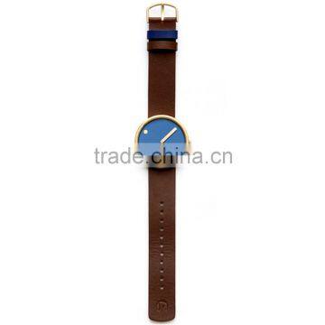 Newest Design Pvd Gold Stainless Steel Case Hardened Mineral Glass Lens Miyota Movement Minimalist Design Watch photo-2