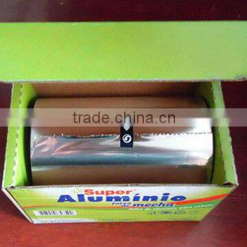 heat resistant aluminum salon foil used for hair styling