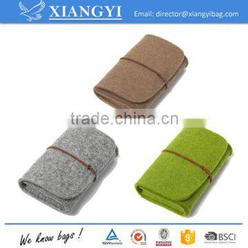 Portable Cheap Felt Coin Bag Wallet Bag Purse Camera Bag for Change Camera Phone Charger photo-3