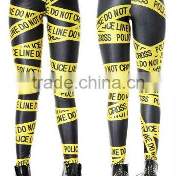 elastic waist digital print leging