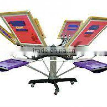 screen printing machine with rotary table