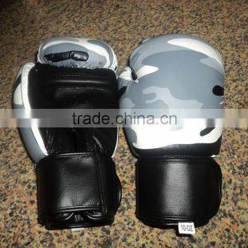 Camo Boxing Gloves Original leather Camo Texture printed Boxing Gloves