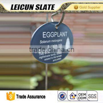 China Cheap High Quantity Natural Hanging Slate Plant Label