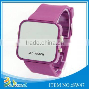 Top quality quartz colorful digital men silicone watch