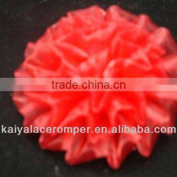 Handmade Red Rosette Flower Silk flower Princess Puffs wedding decoration flower stand