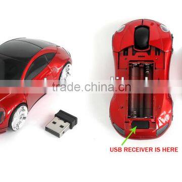 Classic Wireless 2.4G Optical Car Mouse