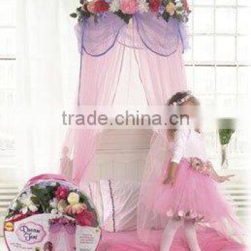 Kids Princess Mosquito net/ Kids Princess bed canopy with flowers