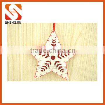 SJ-L6127 Hot selling Star Shaped Embroidered Felt Christmas decorating Ornaments