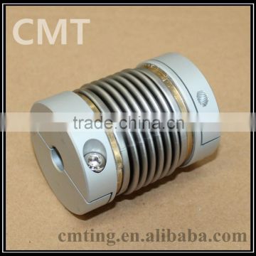 Popular Clamp type Flexible Aluminum Bellows Coupling in Shaft Coupling