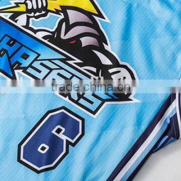 Full Sublimated Custom Made Cartoon Pattern Basketball Uniform Own Logo photo-3