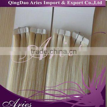 7A grade Cuticle Remy Seamless Tape Weft Human Hair Extensions