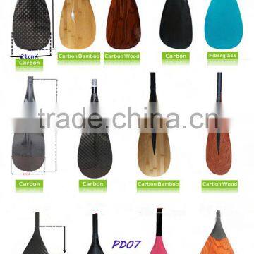 Carbon Fiber SUP Adjustable Length Wood Blade paddle