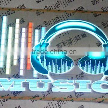 pupular el car sticker/equaliser el car sticker/el flashing car sticker,high quantity