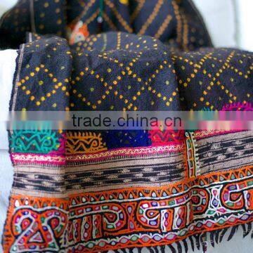 Gypsy Kutch Rabari Blanket Throw Rabari Tapestry Wall Hanging Antique Rabari Scarve Vintage Rabari Shawl photo-2