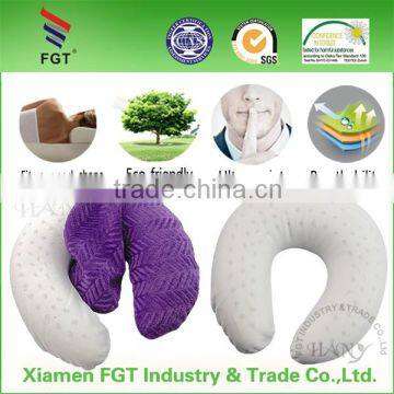 U Shaped travel massager neck pillow with roller