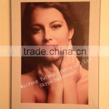 Frameless clip poster frame with glass window