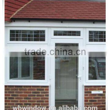 Big Size 3 Panel Pvc Casement Triple Glass Doors photo-2