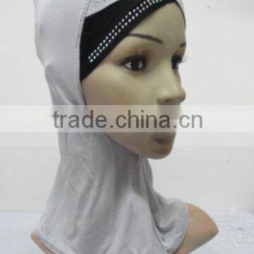 C079 New Style Two Color Ninja Hats With Rhinestones,neck Cover Hats photo-5