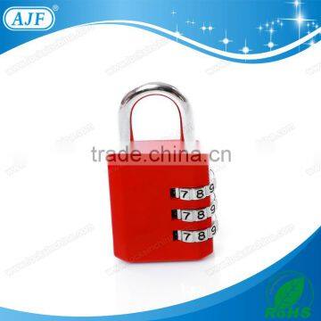 2015 AJF Popular Style Zinc Alloy Travel Luggage Combination Padlock With Various Colors photo-3