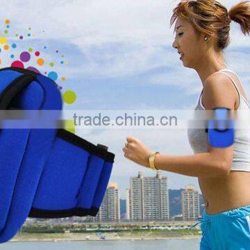 Hot Portable Arm Bag Bike Running Sports Wrist Band Pouch Bag earphone