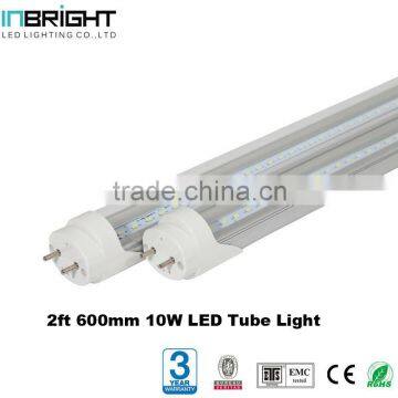 Non-dimmable 10W 1000lm 2ft T8 LED Fluorescent Light