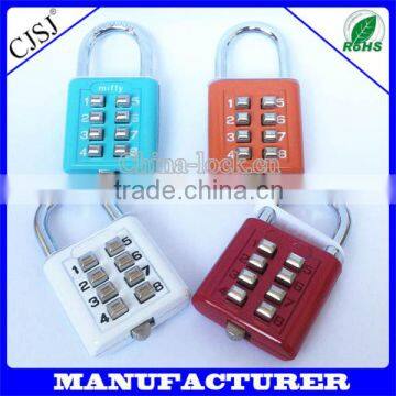 New design colorful high quality combination lock fingerprint padlock