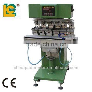 SIX-Colour Shuttleing Pad Printing Machine ,LC-PM6-150