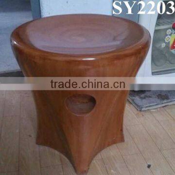 Round Morden Simple Leisure Blue Indoor Fiberglass Chair photo-4