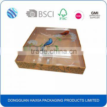 clear plastic packaging cosmetic box and inner tray