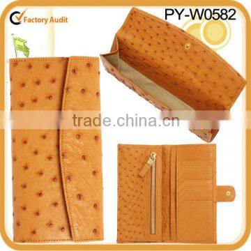 fashion lady ostrich wallet